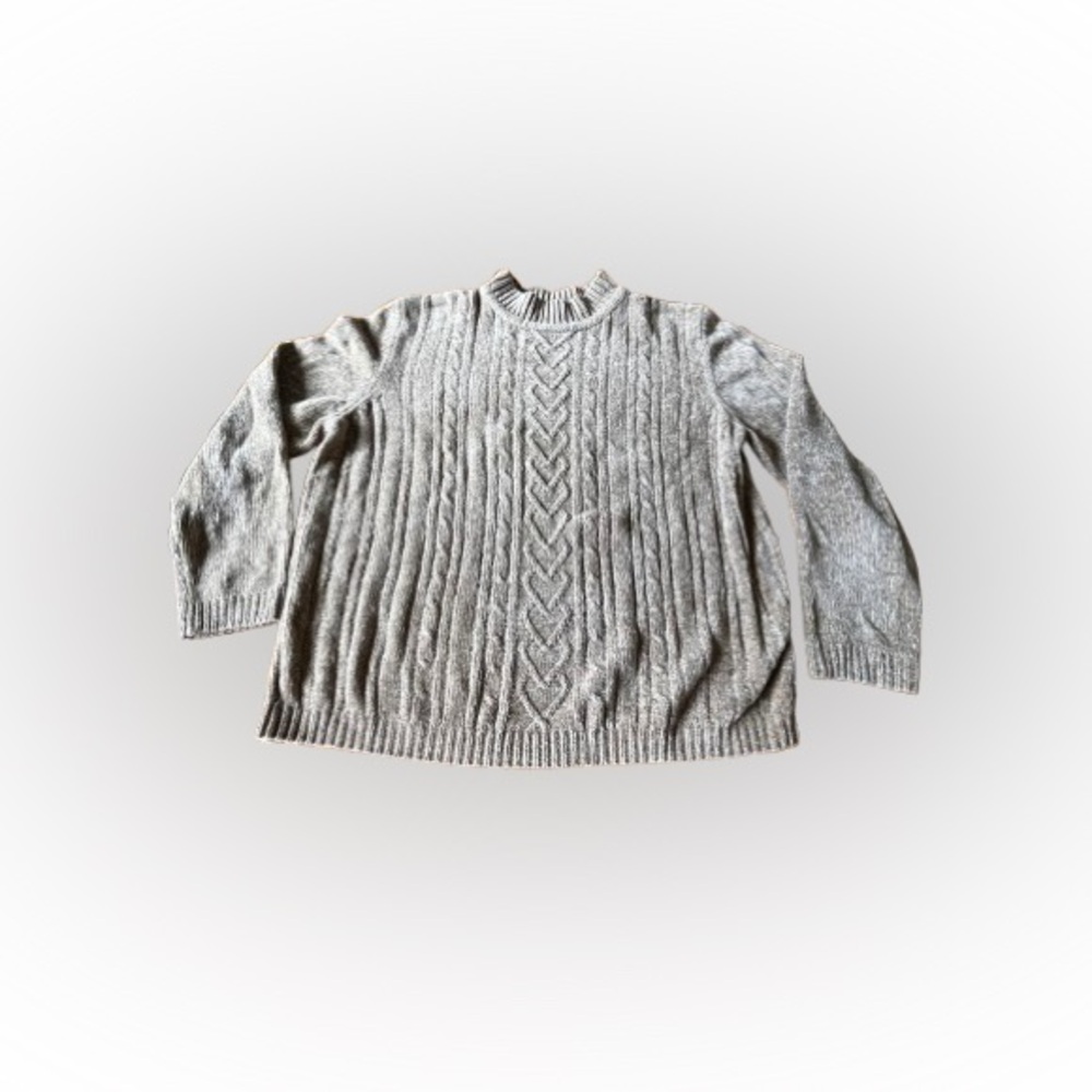 Alfred Dunner Tan Ribbed Sweater - Size M